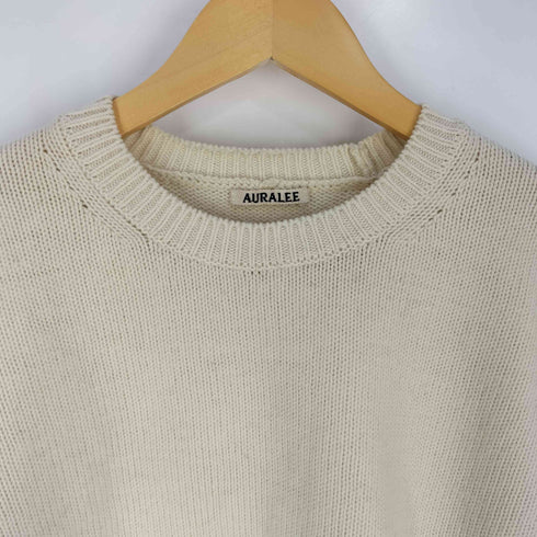 オーラリー AURALEE 19AW KNIT SHORT PULL OVER ウールショートプルオーバーニット レディース JPN:0